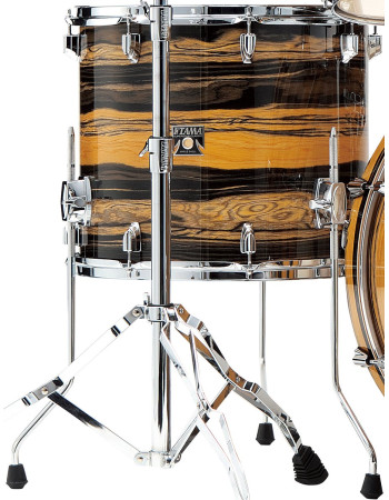 Tama CKF18D-NET Superstar Classic Floor Tom 18 - Natural Ebony Tiger Wrap