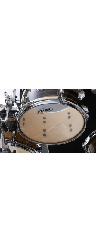 Tama CKT8H-NET Superstar Classic Rack Tom 8 - Natural Ebony Tiger Wrap