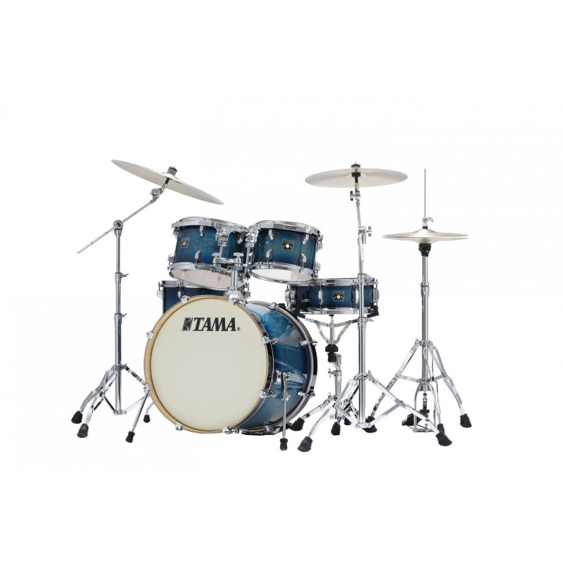 Tama CL50R-BAB Superstar Classic Drum Set 5 pcs - Blue Lacquer Burst/Chrome HW + SM5W Hardware Kit