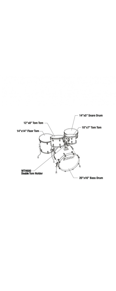 Tama CL50RS-CFF Superstar Classic Shell Kit 5 pcs - Coffee Fade/Chrome HW
