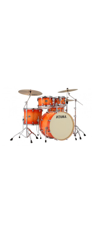 Tama CL52KR-TLB Superstar Classic Drum Set 5 pcs - Tangerine Lacquer Burst/Chrome HW + SM5W Hardware Kit