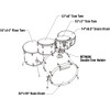 Tama CL52KRS-TPB Superstar Classic Shell Kit 5 pcs - Transparent Black Burst/Chrome HW