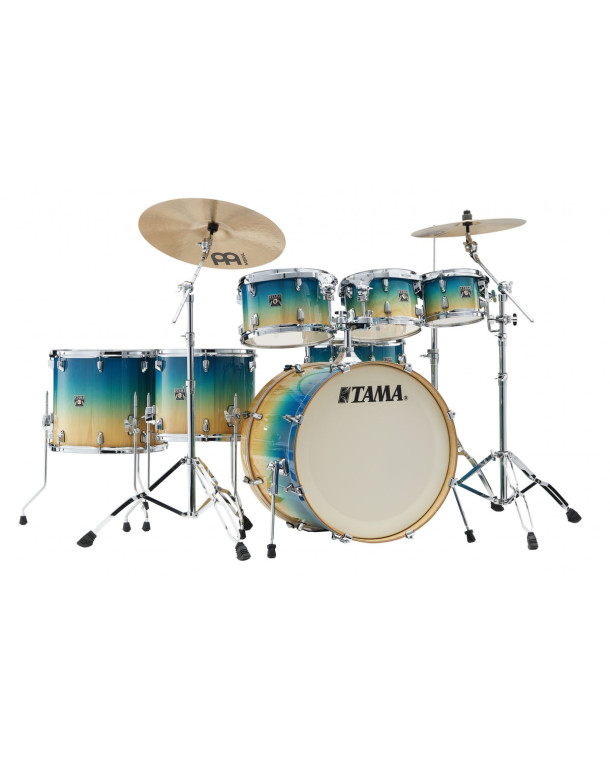Tama CL72R-PCLP Superstar Classic Drum Set 7 pcs - Caribbean Lacebark Pine Fade/Chrome HW +SM5W Hardware Kit