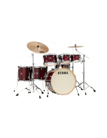 Tama CL72R-PGGP Superstar Classic Drum Set Kit 7 pcs - Gloss Garnet Lacebark Pine/Chrome HW + SM5W Hardware Kit
