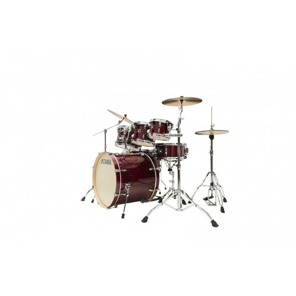 Tama CL72R-PGGP Superstar Classic Drum Set Kit 7 pcs - Gloss Garnet Lacebark Pine/Chrome HW + SM5W Hardware Kit