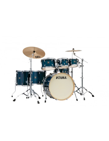Tama CL72R-PGHP Superstar Classic Drum Set 7 pcs - Gloss Sapphire Lacebark Pine/Chrome HW + SM5W Hardware Kit