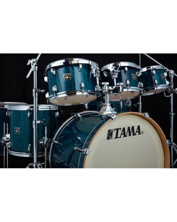 Tama CL72R-PGHP Superstar Classic Drum Set 7 pcs - Gloss Sapphire Lacebark Pine/Chrome HW + SM5W Hardware Kit