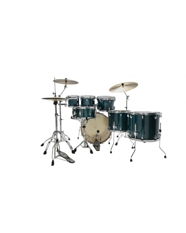 Tama CL72R-PGHP Superstar Classic Drum Set 7 pcs - Gloss Sapphire Lacebark Pine/Chrome HW + SM5W Hardware Kit