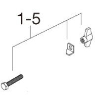 Tama HB845WN8L Wing Nut + Screw for HH35W HiHat Stand