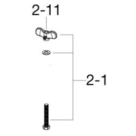 Tama HB850TTN8W Bolt (M8 x 50) + Washer & T-Nut