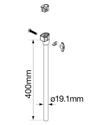 Tama HC03W2 Center Tube Assembly for HC03W