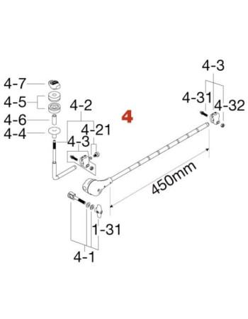 Tama HC103BW4 Boom Arm Assembly for HC103BW