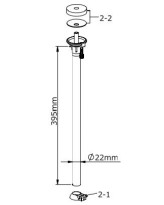 Tama HH02W2 Upper Tube Assembly for HH02W HiHat Stand