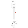 Tama HH2052 Upper Tube Assembly for HH205 Iron Cobra HiHat Stand