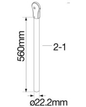 Tama HOW49WN2 Upper Tube only for HOW49WN Octoban Stand