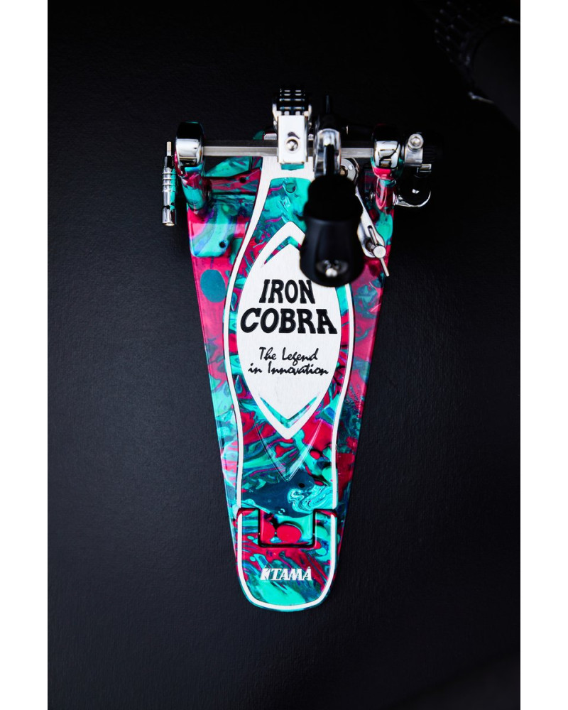 Tama HP900PMCS 50th Limited Iron Cobra Power Glide Single Pedal - Marble Coral Swirl