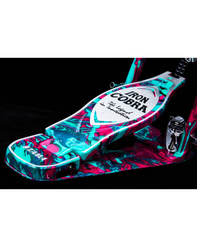 Tama HP900PMCS 50th Limited Iron Cobra Power Glide Single Pedal - Marble Coral Swirl