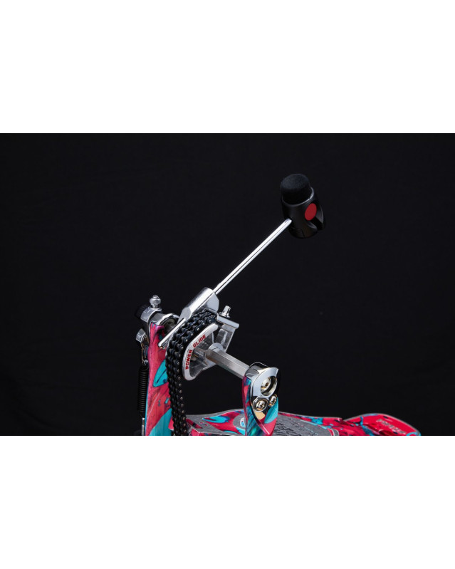 Tama HP900PWMCS 50th Limited Iron Cobra Power Glide Twin Pedal - Marble Coral Swirl