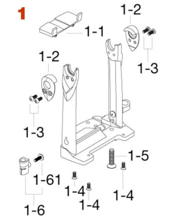 Tama HP91N1 Frame Assembly for Speed Cobra Left Foot HP910LN
