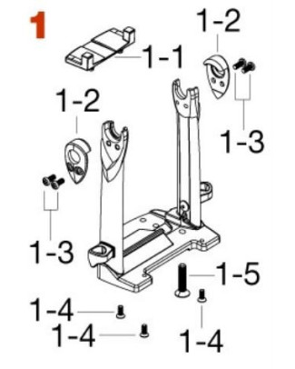 Tama HPDS11T Frame Assembly for Lefty Dyna-Sync Twin Pedal