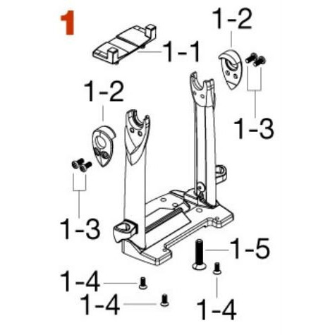 Tama HPDS11T Frame Assembly for Lefty Dyna-Sync Twin Pedal