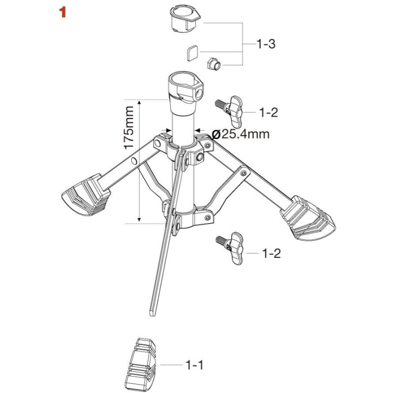 Tama HS40SN1 Base Assembly for HS40SN Snare Stand