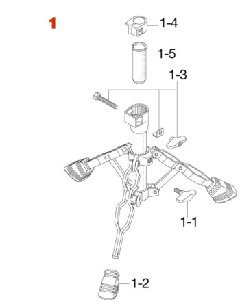 Tama HS70WN1 Base Assembly for HS70WN/HS70PWN Snare Stand