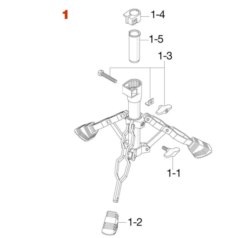 Tama HS70WN1 Base Assembly for HS70WN/HS70PWN Snare Stand