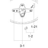Tama HT13031 Seat Holder w/ Screws For HT130