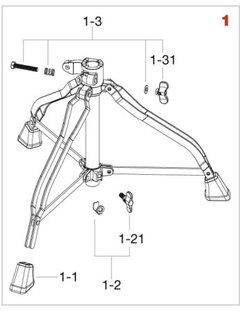 Tama HT2301 Base Assembly complete - for HT230/HT250