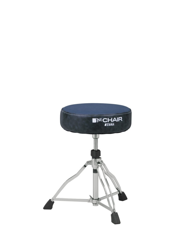 Tama HT430CVNB 1st Chair Round Rider Drum Throne with Canvas Seat - Navy Blue/Blue