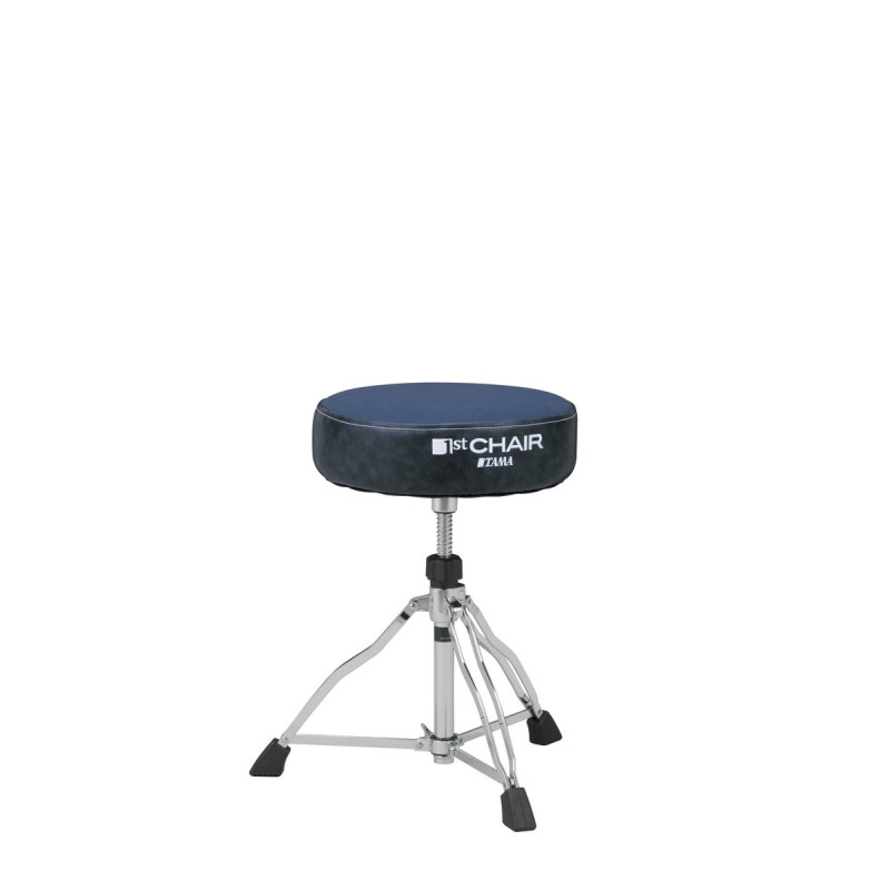 Tama HT430CVNB 1st Chair Round Rider Drum Throne with Canvas Seat - Navy Blue/Blue