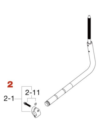 Tama HTS108W2 Upper Tube Assembly for HTS108W Single Tom Stand