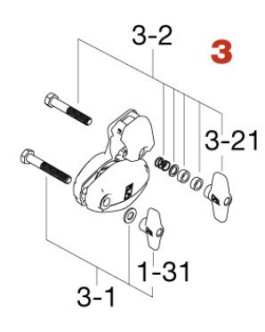 Tama HTS108W3 Tilter Assembly for HTS108W Single Tom Stand