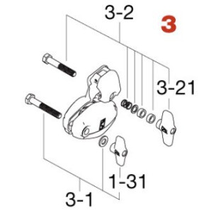 Tama HTS108W3 Tilter Assembly for HTS108W Single Tom Stand
