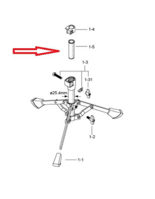 Tama INS19N Plastikeinsatz (Innen) (HC33BWN/HC32WN/HTW39W)
