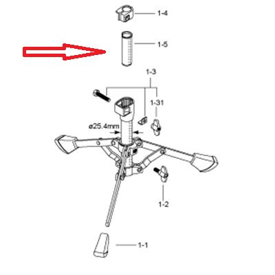 Tama INS19N Plastikeinsatz (Innen) (HC33BWN/HC32WN/HTW39W)