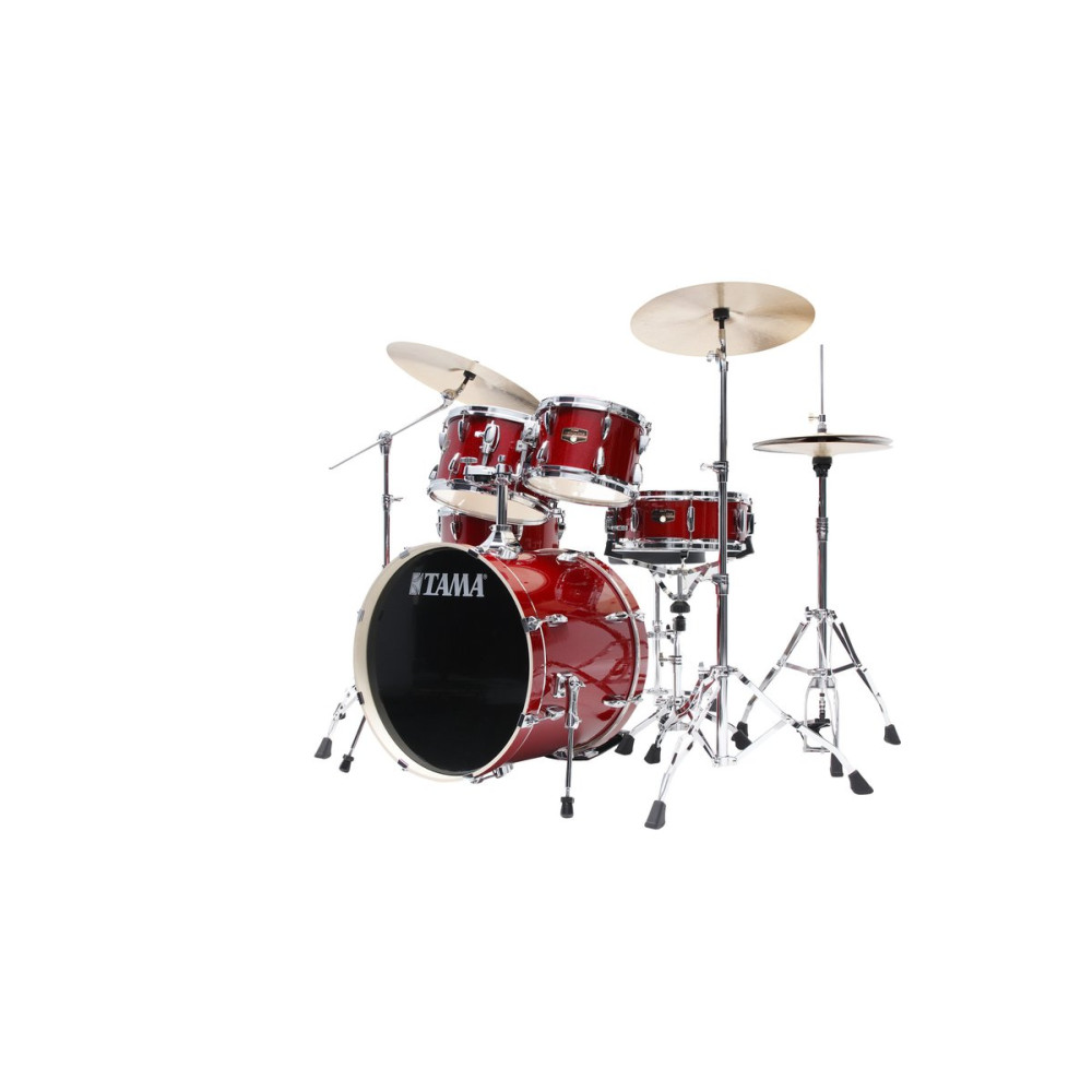 Tama IP50H6W-BRM Imperialstar Drum Set 5 pcs - Burnt Red Mist/Chrome HW + MEINL Cymbals HCS Cymbal Kit/Stage Master Doub