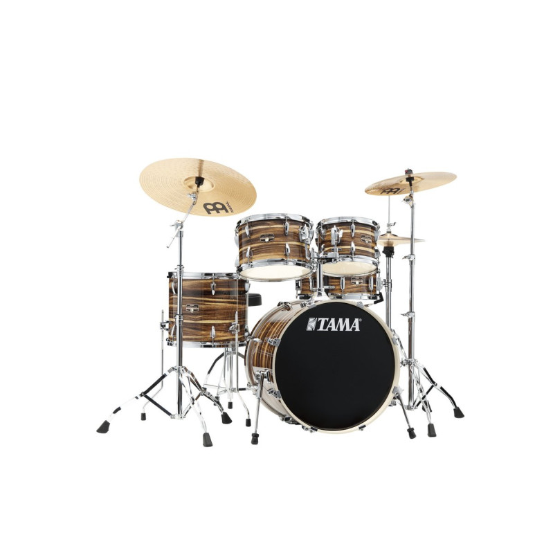 Tama IP50H6W-CTW Imperialstar Drum Set 5 pcs - Coffee Teak Wrap/Chrome HW + MEINL Cymbals HCS Cymbal Kit/Stage Master Do