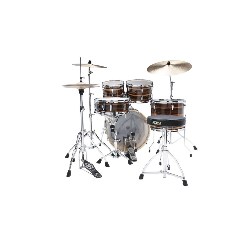 Tama IP50H6W-CTW Imperialstar Drum Set 5 pcs - Coffee Teak Wrap/Chrome HW + MEINL Cymbals HCS Cymbal Kit/Stage Master Do