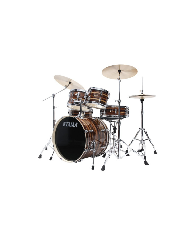 Tama IP50H6W-CTW Imperialstar Drum Set 5 pcs - Coffee Teak Wrap/Chrome HW + MEINL Cymbals HCS Cymbal Kit/Stage Master Do