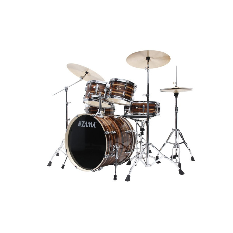 Tama IP50H6W-CTW Imperialstar Drum Set 5 pcs - Coffee Teak Wrap/Chrome HW + MEINL Cymbals HCS Cymbal Kit/Stage Master Do