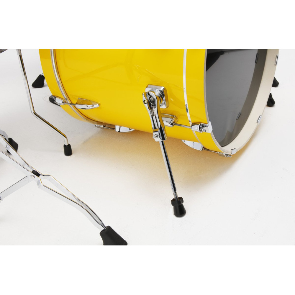 Tama IP50H6W-ELY Imperialstar Drum Set 5 pcs - Electric Yellow/Chrome HW + MEINL Cymbals HCS Cymbal Kit/Stage Master Dou