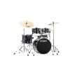Tama IP50H6W-HBK Imperialstar Drum Set 5 pcs - Hairline Black/Chrome HW + MEINL Cymbals HCS Cymbal Kit/Stage Master Doub