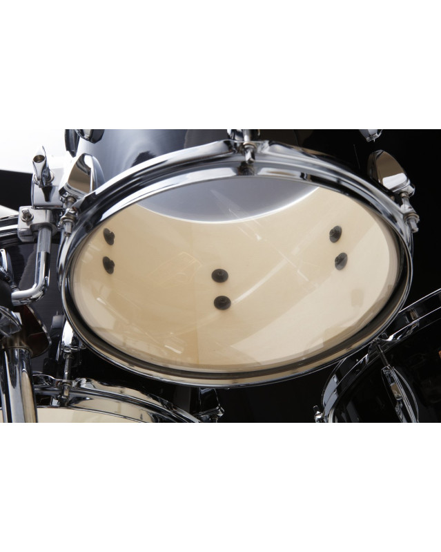 Tama IP50H6W-HBK Imperialstar Drum Set 5 pcs - Hairline Black/Chrome HW + MEINL Cymbals HCS Cymbal Kit/Stage Master Doub