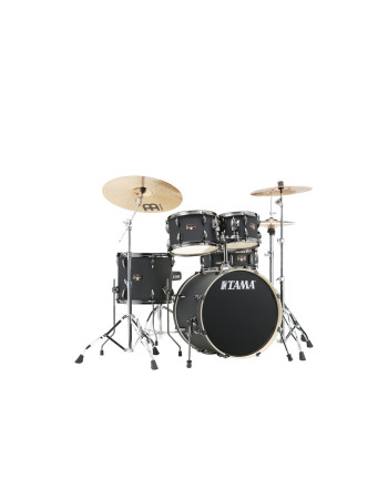 Tama IP50H6WBN-BOB Imperialstar Drum Set 5 pcs - Blacked Out Black/Black Nickel HW + MEINL Cymbals HCS Cymbal Kit/Stage 