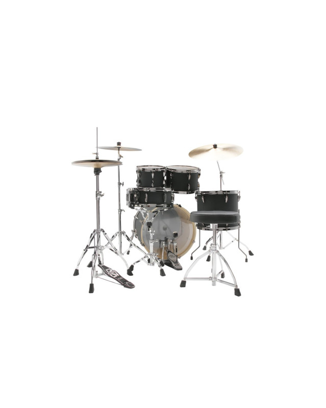Tama IP50H6WBN-BOB Imperialstar Drum Set 5 pcs - Blacked Out Black/Black Nickel HW + MEINL Cymbals HCS Cymbal Kit/Stage 