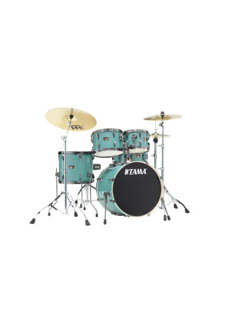 Tama IP50H6WBN-SLM Imperialstar Drum Set 5 pcs - Sky Blue Mist/Chrome HW + MEINL Cymbals HCS Cymbal Kit/Stage Master Dou