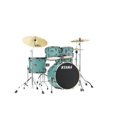 Tama IP50H6WBN-SLM Imperialstar Drum Set 5 pcs - Sky Blue Mist/Chrome HW + MEINL Cymbals HCS Cymbal Kit/Stage Master Dou