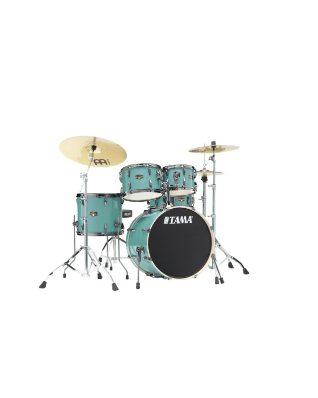 Tama IP50H6WBN-SLM Imperialstar Drum Set 5 pcs - Sky Blue Mist/Chrome HW + MEINL Cymbals HCS Cymbal Kit/Stage Master Dou